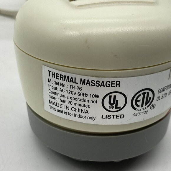 Select Edition Spa Neck Back Thermal Massager Electric Model TH-26 Tested - Picture 8 of 9